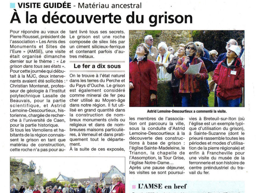 A la découverte du grison – Visite guidée – Matériau ancestral